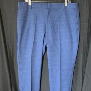 Tommy Hilfiger Navy Plaid Trousers